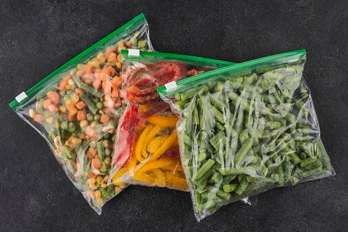Selladoras de bolsas de plástico para alimentos: congelados, frutas y verduras, lácteos, cárnicos
